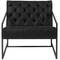 Merrick Lane Vienna Modern Lounge Chair With Tufted Seating And Metal Frame